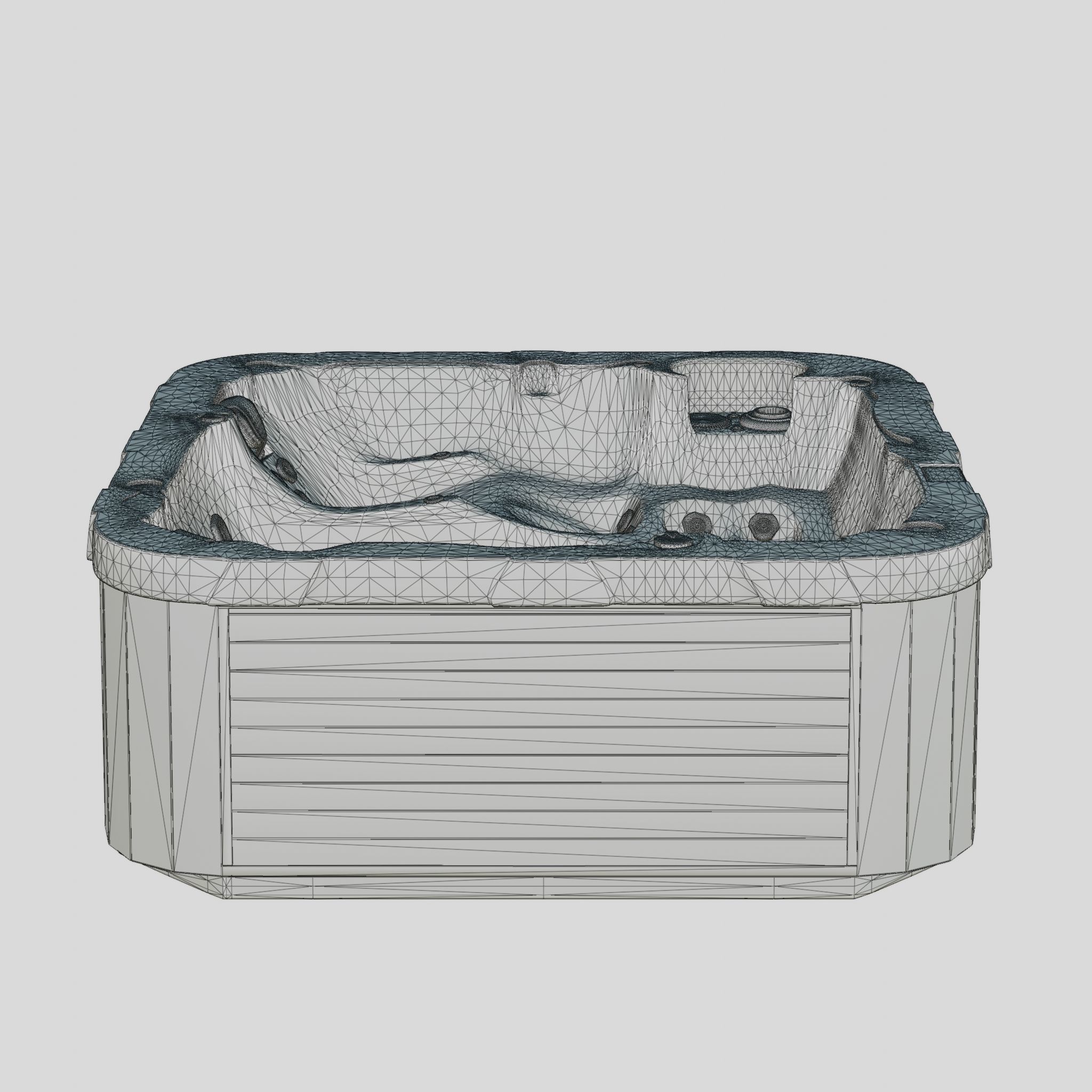 3D model of Hot Tub Jacuzzi D1 Spas Diplomat Low-poly 3D model_6