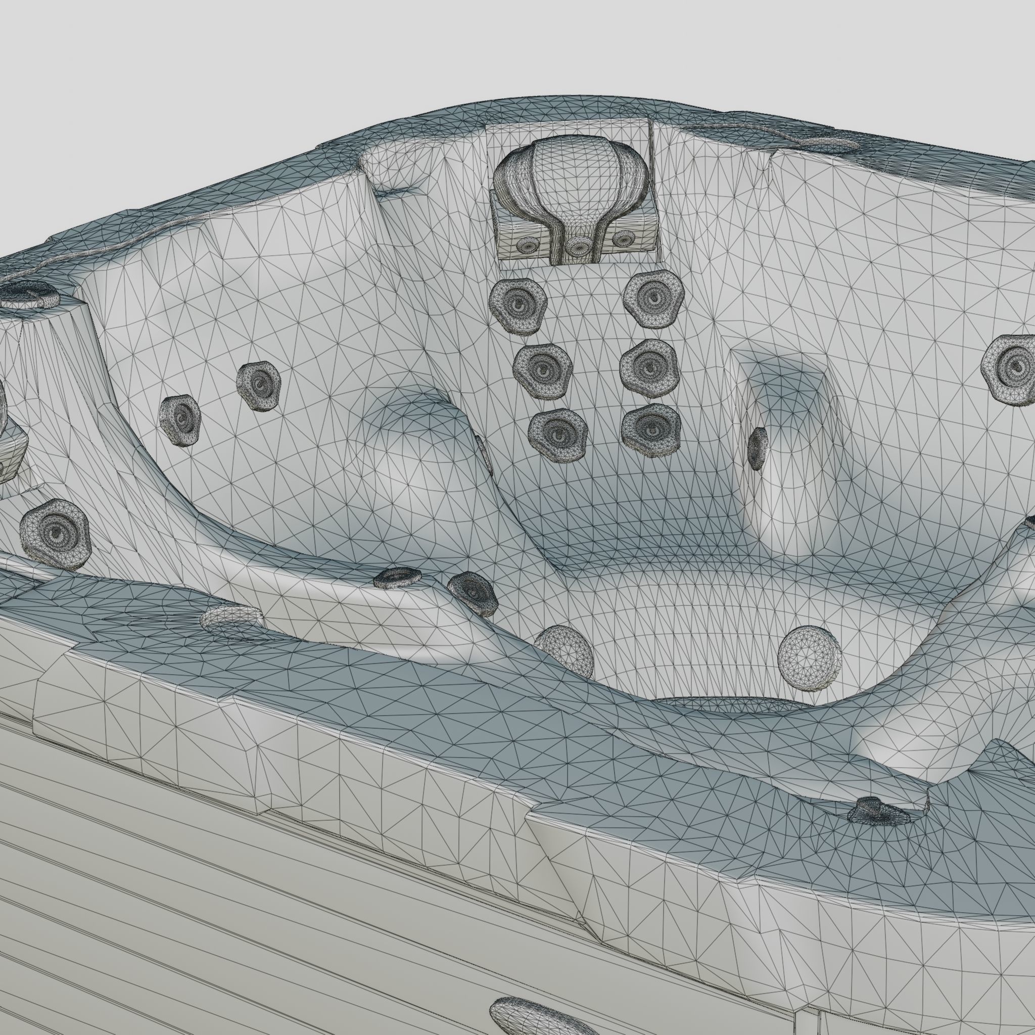 3D model of Hot Tub Jacuzzi D1 Spas Diplomat Low-poly 3D model_5