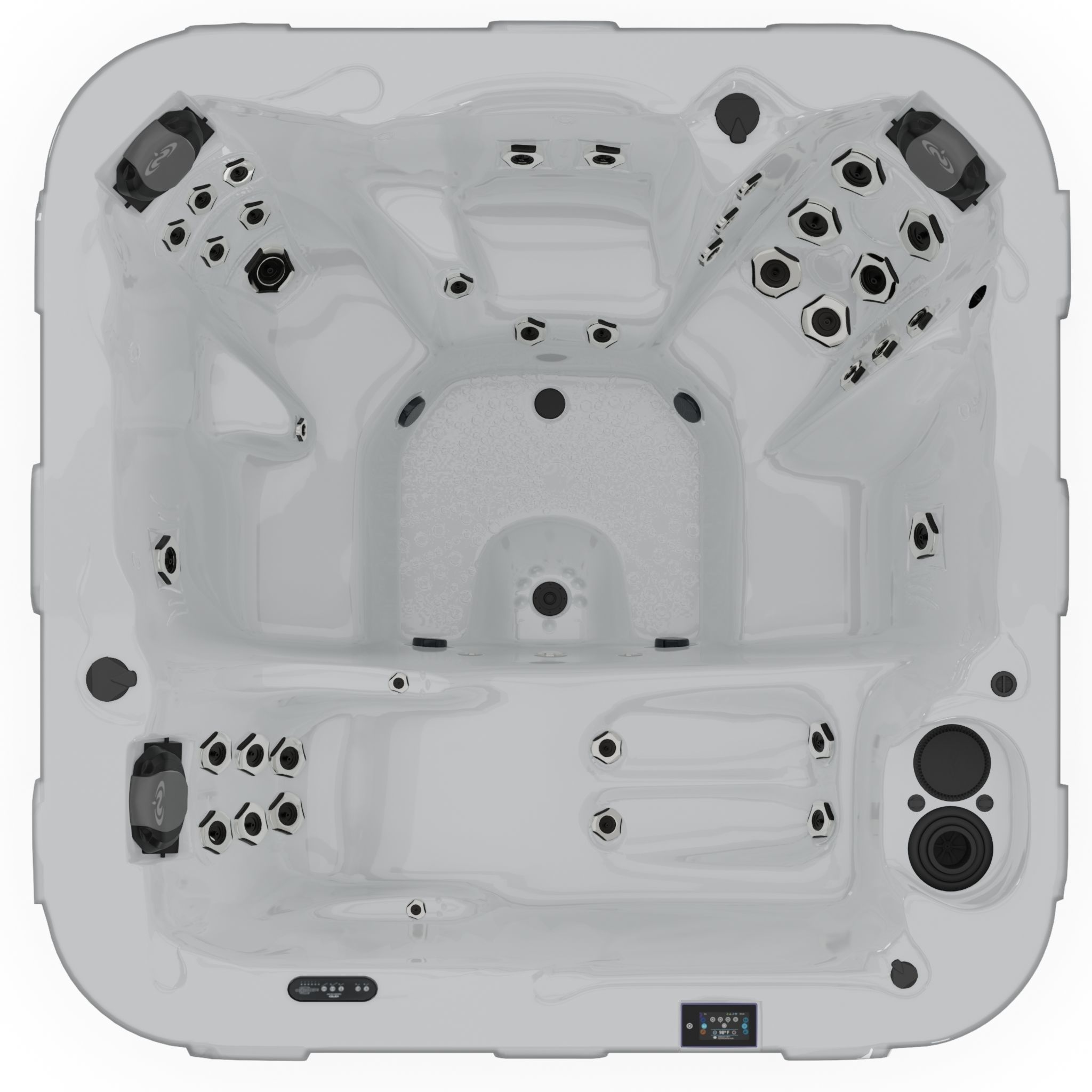 3D model of Hot Tub Jacuzzi D1 Spas Chairman Low-poly 3D model_3