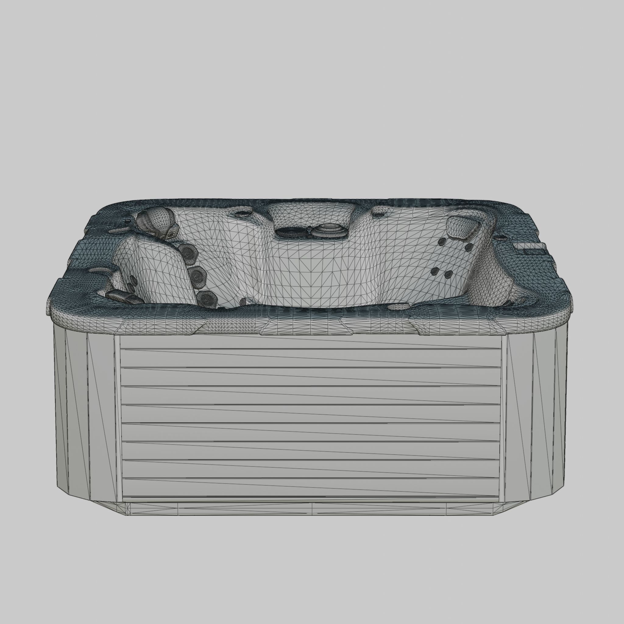 3D model of Hot Tub Jacuzzi D1 Spas Nautilus Low-poly 3D model_6