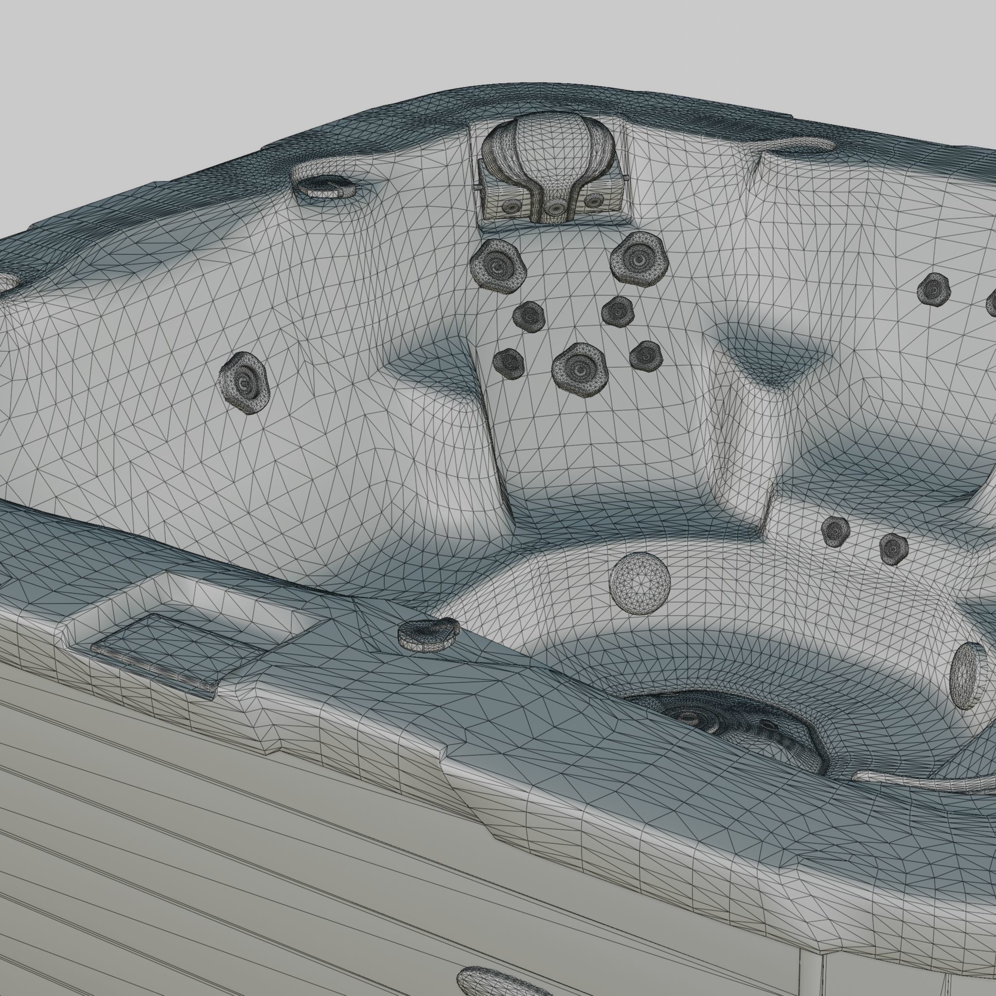 3D model of Hot Tub Jacuzzi D1 Spas Nautilus Low-poly 3D model_5