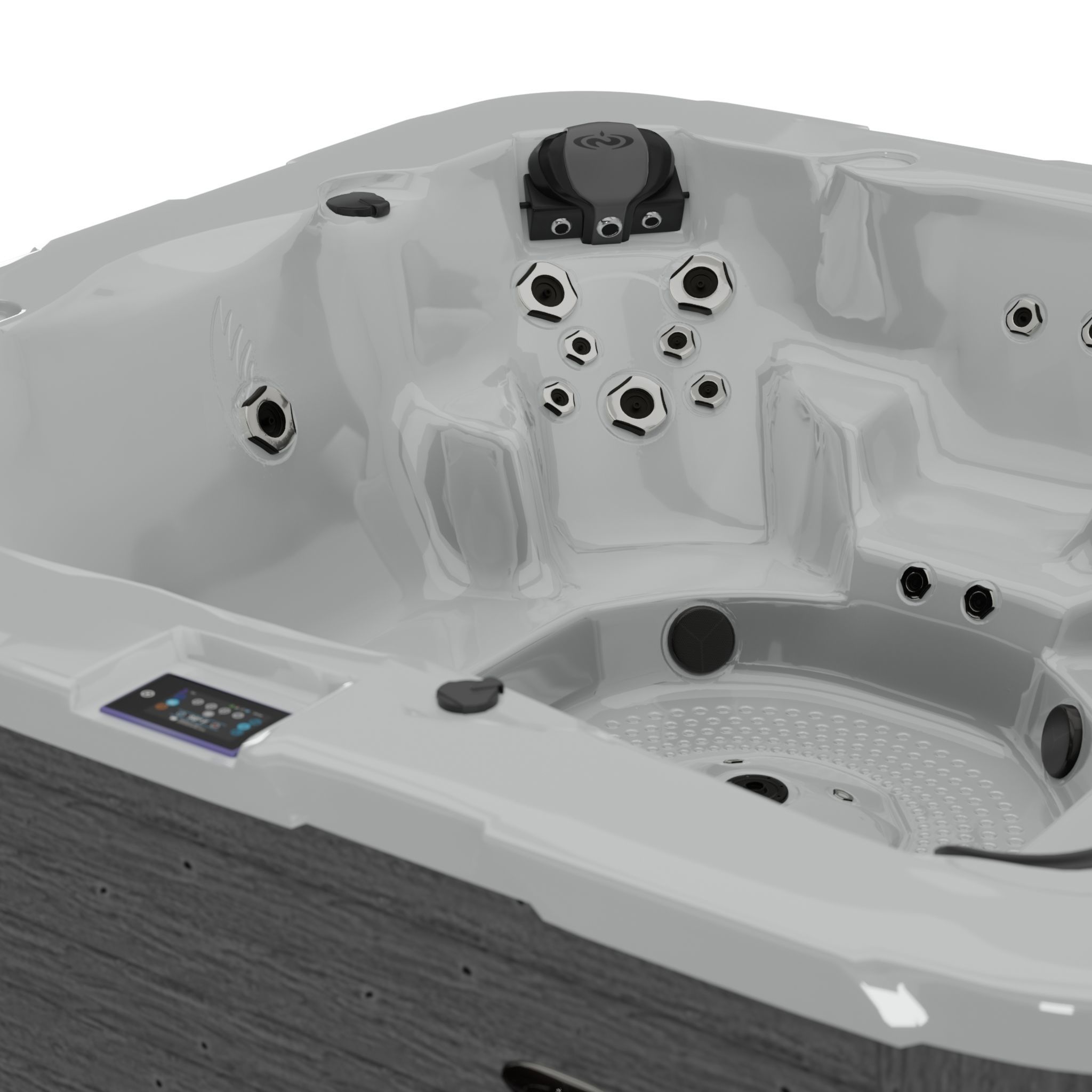 3D model of Hot Tub Jacuzzi D1 Spas Nautilus Low-poly 3D model_1
