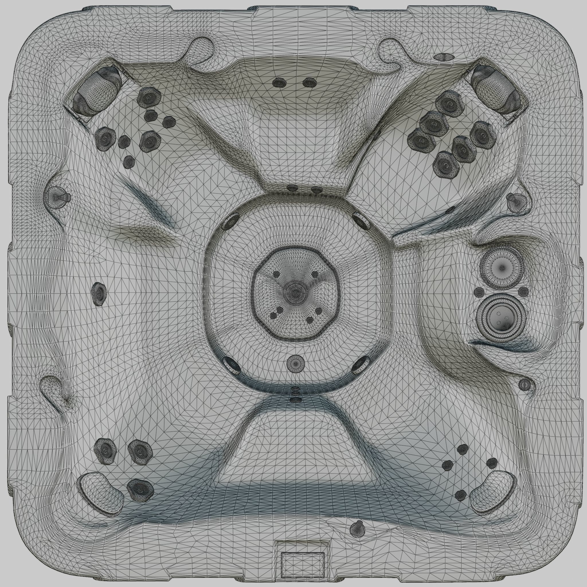 3D model of Hot Tub Jacuzzi D1 Spas Nautilus Low-poly 3D model_7