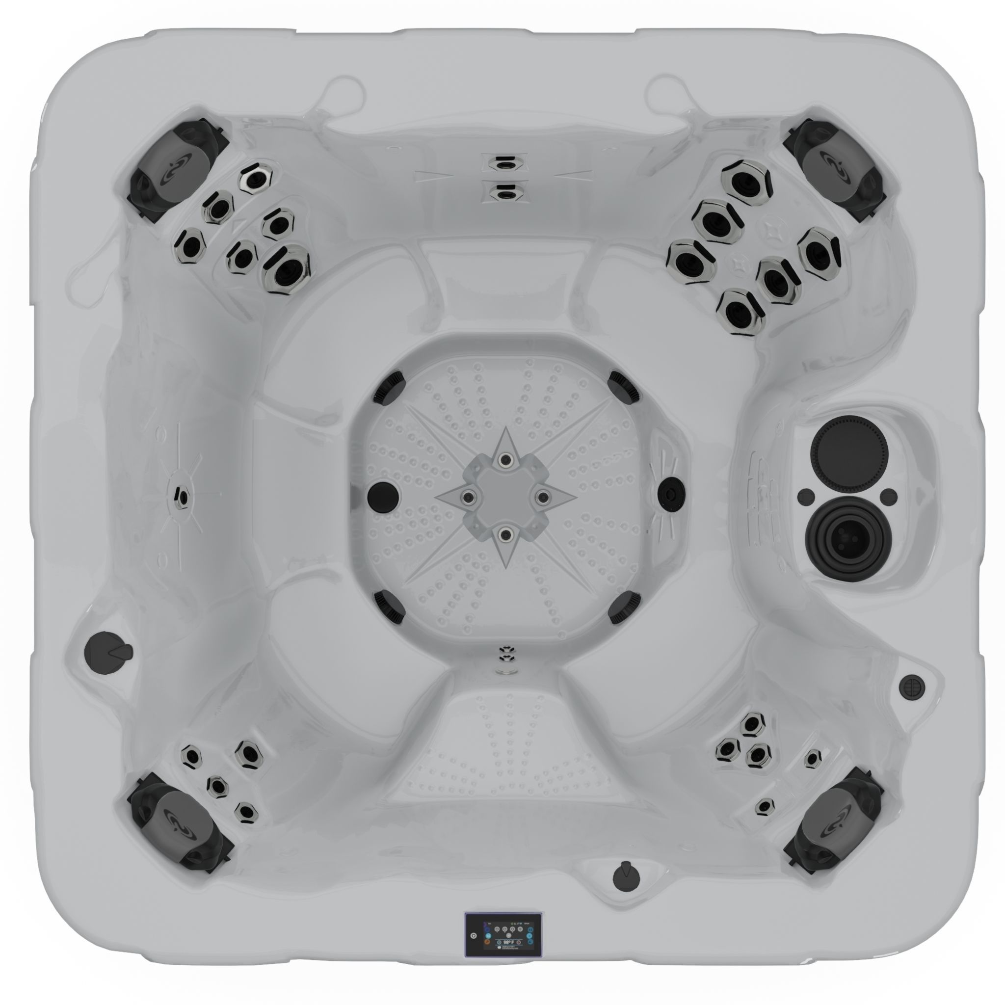 3D model of Hot Tub Jacuzzi D1 Spas Nautique Low-poly 3D model_3