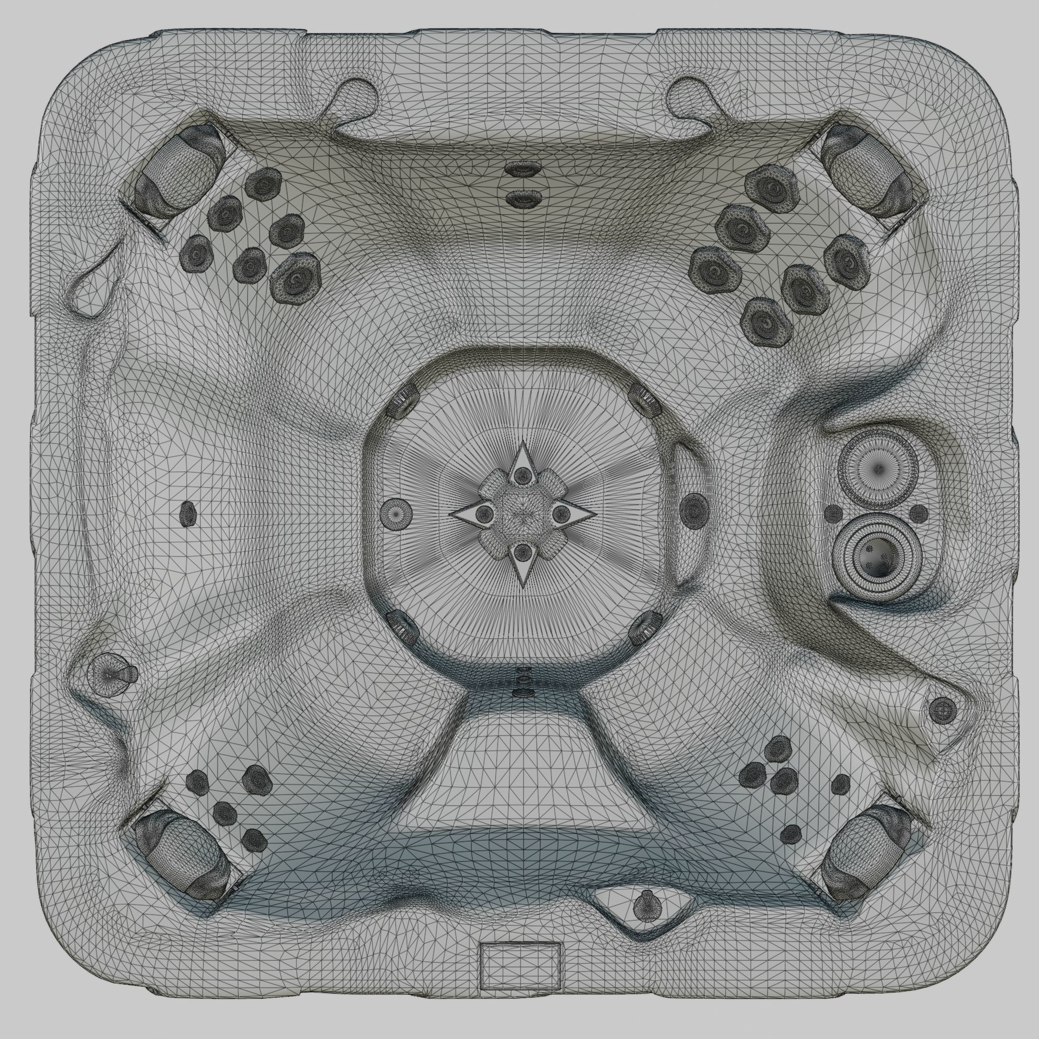 3D model of Hot Tub Jacuzzi D1 Spas Nautique Low-poly 3D model_7