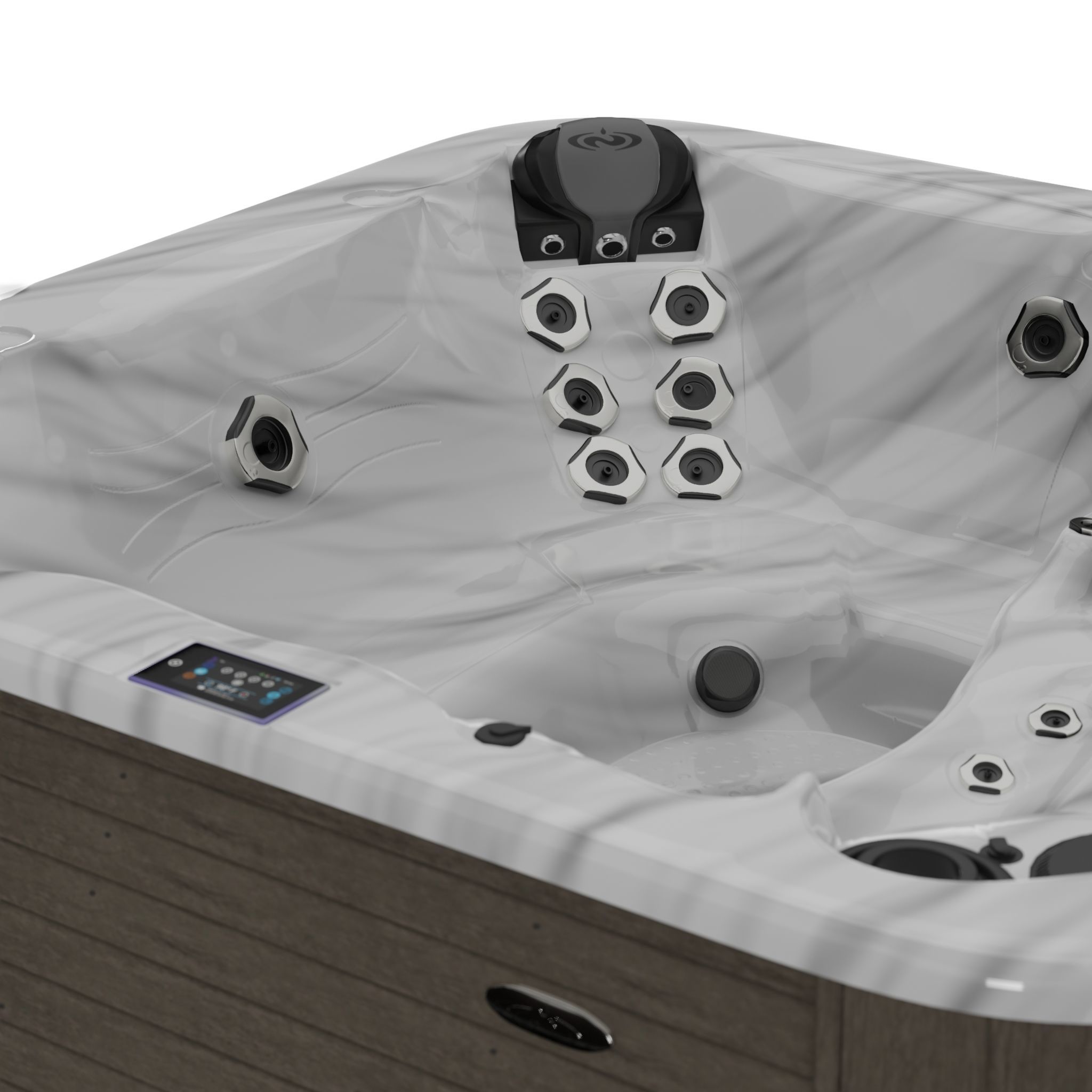 3D model of Hot Tub Jacuzzi D1 Spas Aurora Low-poly 3D model_1