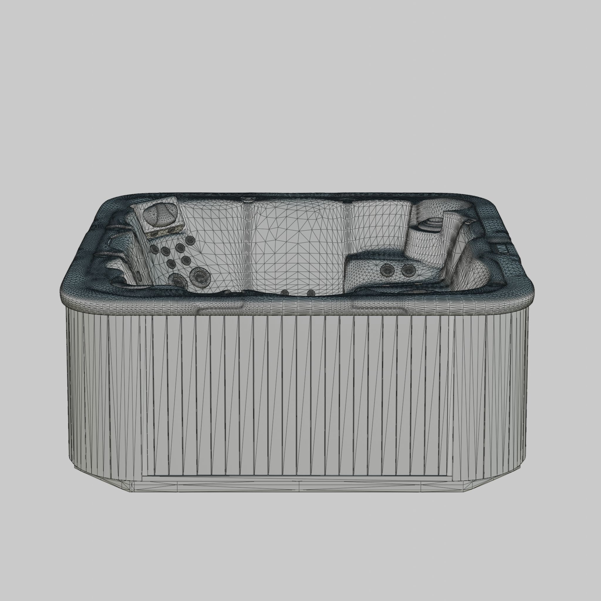 3D model of Hot Tub Jacuzzi D1 Spas Wayfarer Low-poly 3D model_6