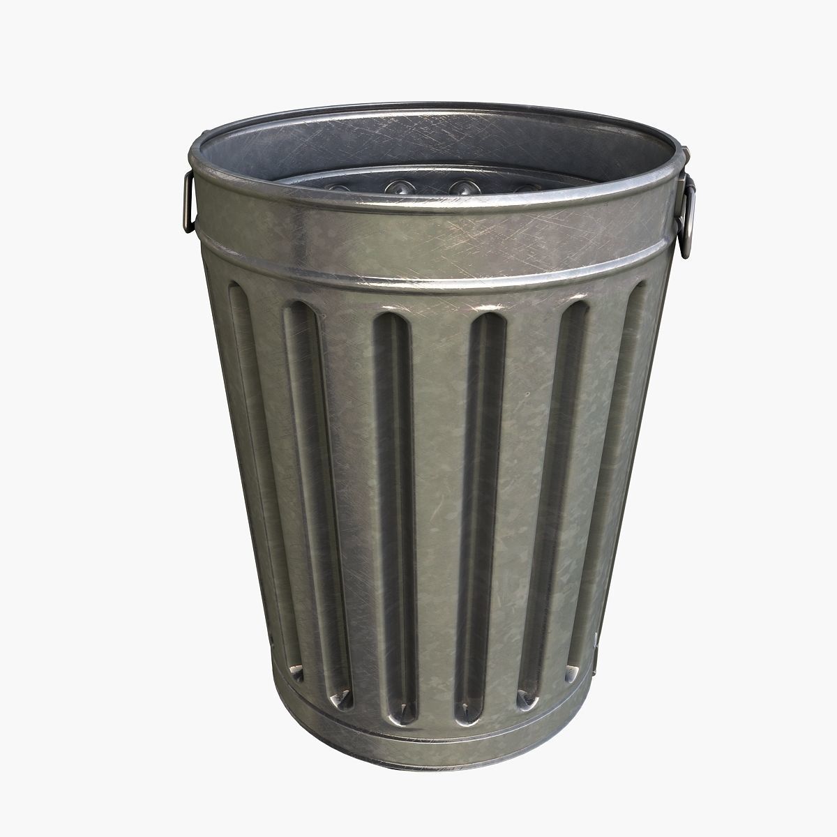 Garbage metal Can 3D model_1