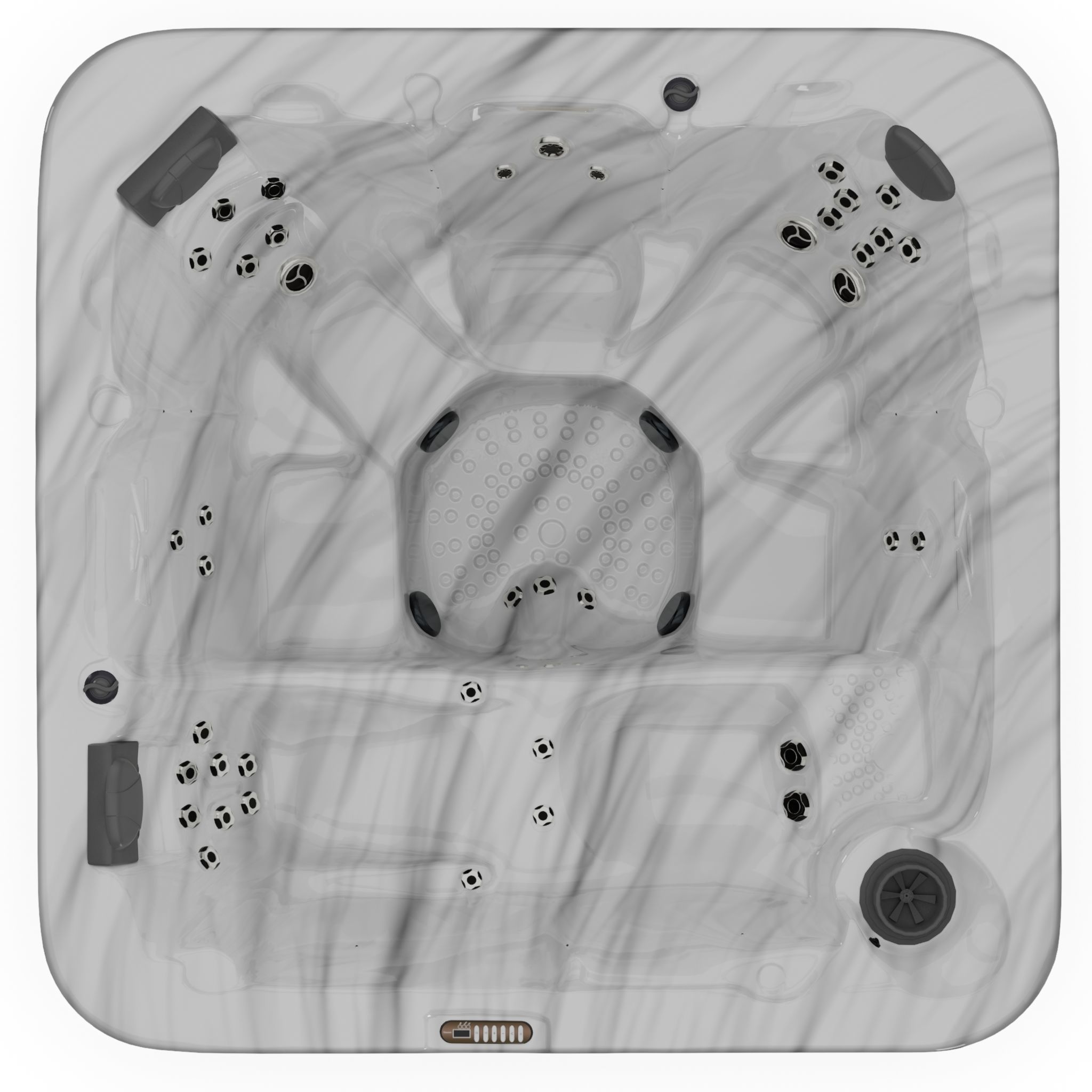 3D model of Hot Tub Jacuzzi D1 Spas Latitude Low-poly 3D model_3