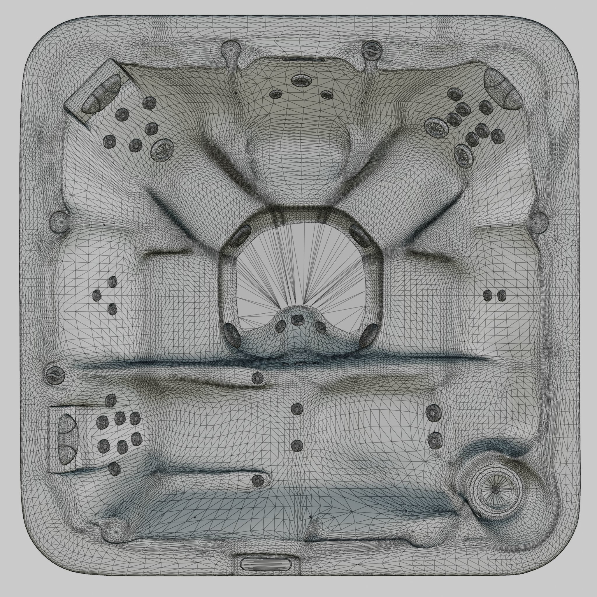 3D model of Hot Tub Jacuzzi D1 Spas Latitude Low-poly 3D model_7