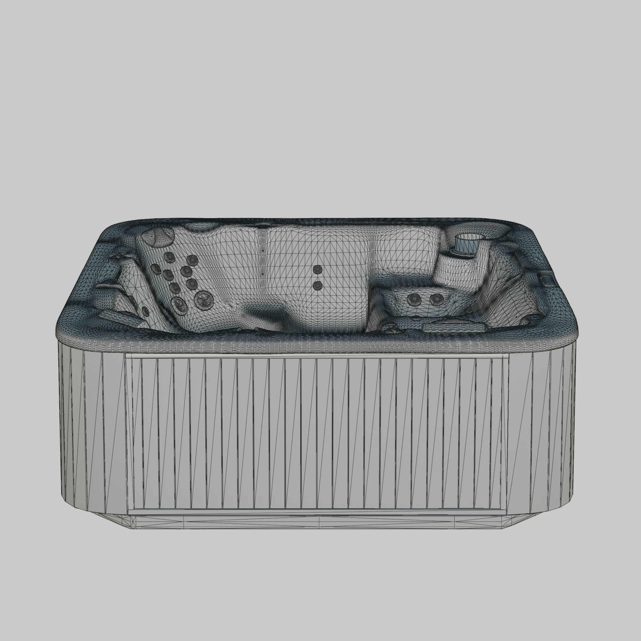 3D model of Hot Tub Jacuzzi D1 Spas Latitude Low-poly 3D model_6