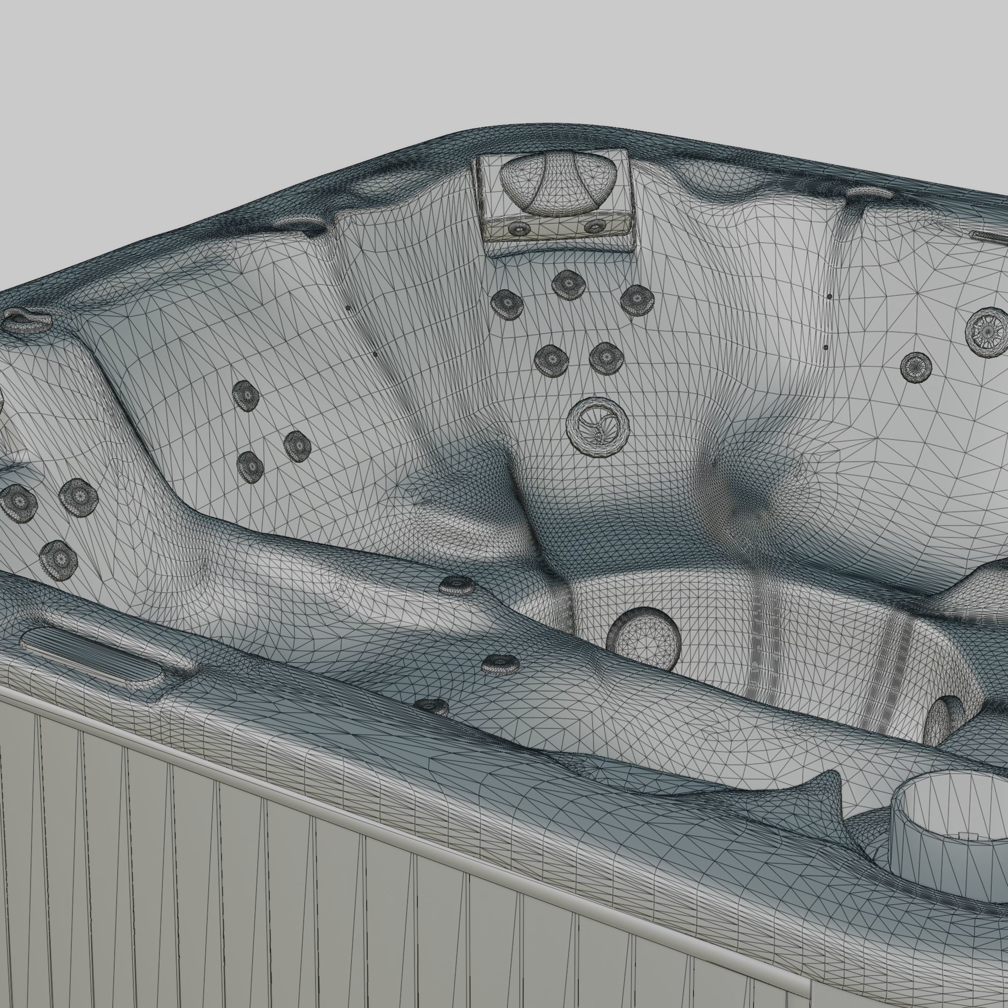 3D model of Hot Tub Jacuzzi D1 Spas Latitude Low-poly 3D model_5