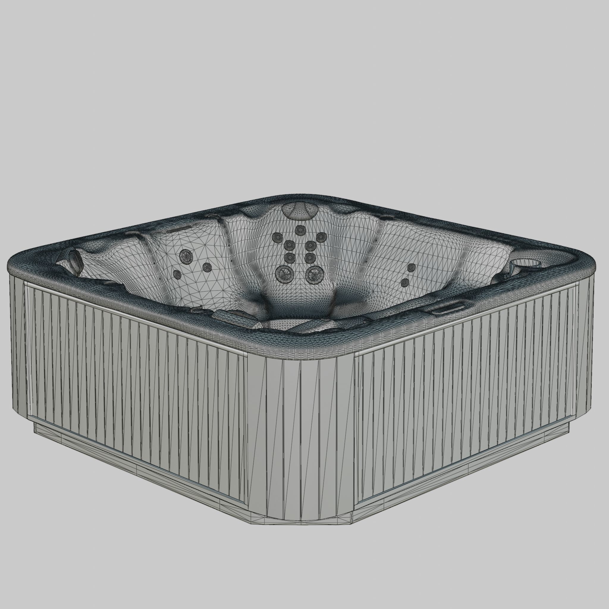 3D model of Hot Tub Jacuzzi D1 Spas Latitude Low-poly 3D model_4