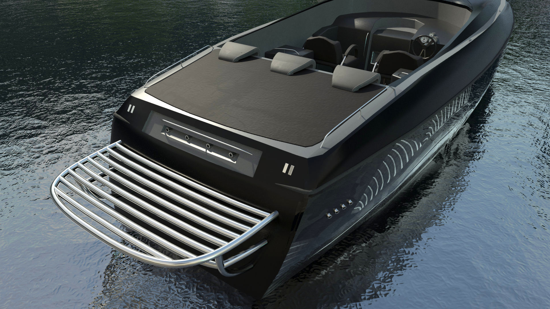 V90 Racing Boat 3D model race boat VR / AR / low-poly | CGTrader