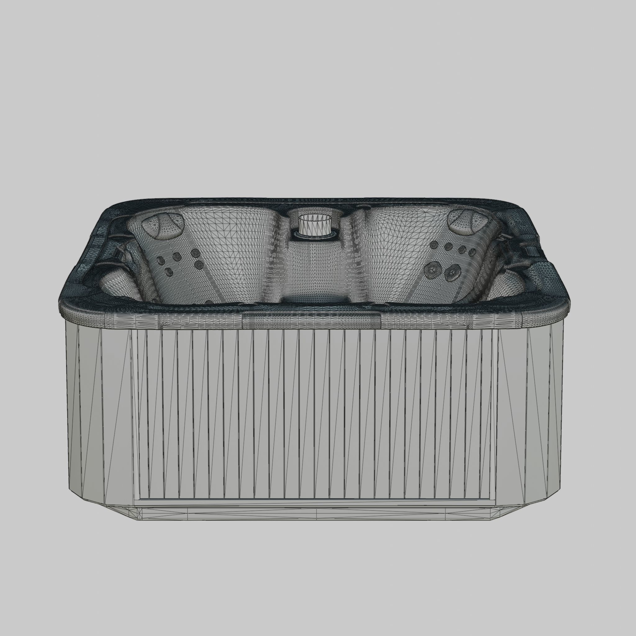3D model of Hot Tub Jacuzzi D1 Spas Breeze Low-poly 3D model_6