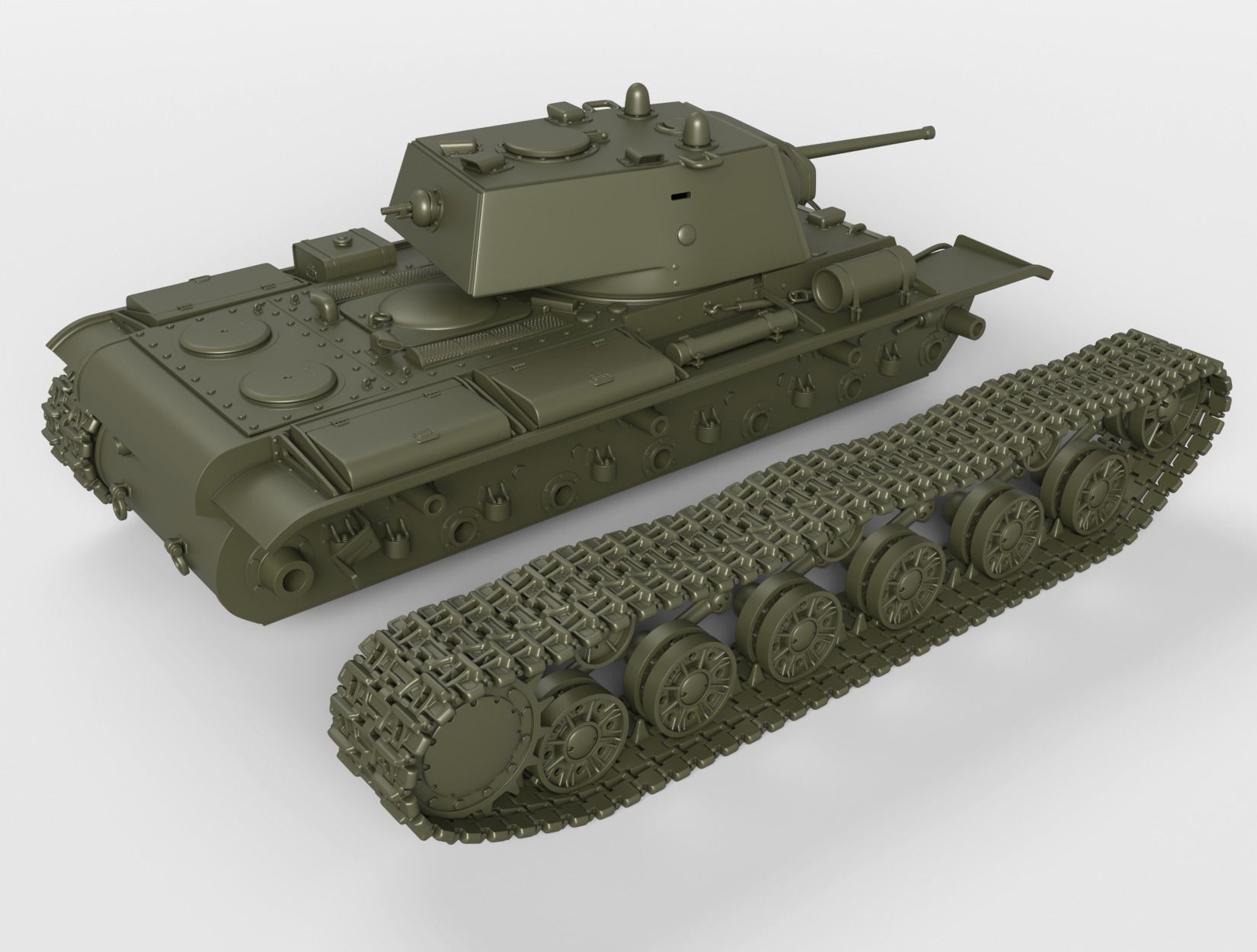 KV1 tank 3D print model_3