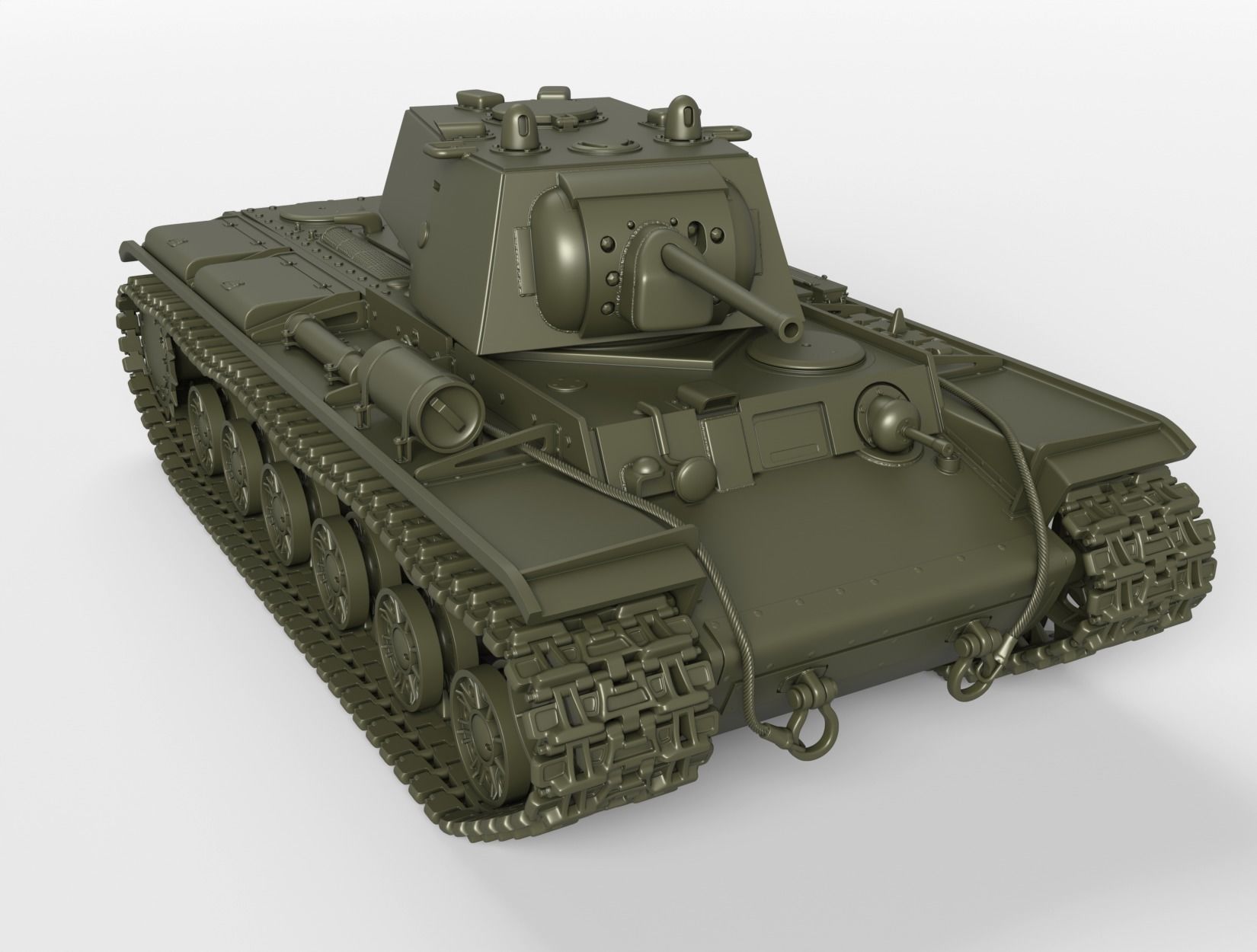 KV1 tank 3D print model_4