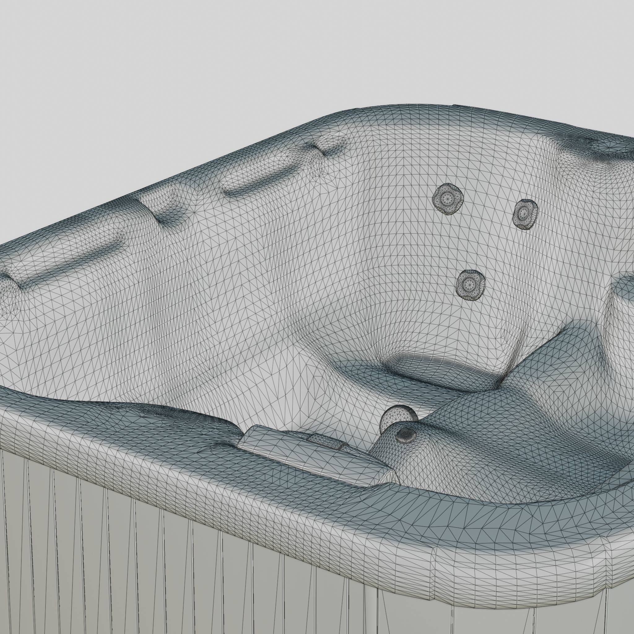 3D model of Hot Tub Jacuzzi D1 Spas Serenade Low-poly 3D model_5