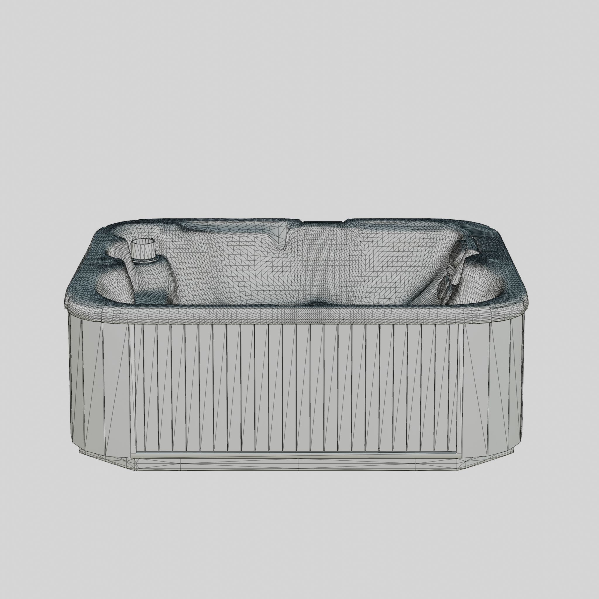 3D model of Hot Tub Jacuzzi D1 Spas Serenade Low-poly 3D model_6