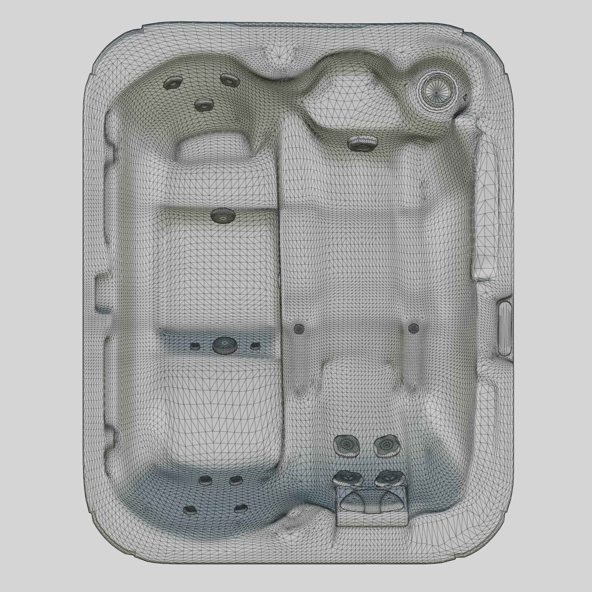 3D model of Hot Tub Jacuzzi D1 Spas Serenade Low-poly 3D model_7