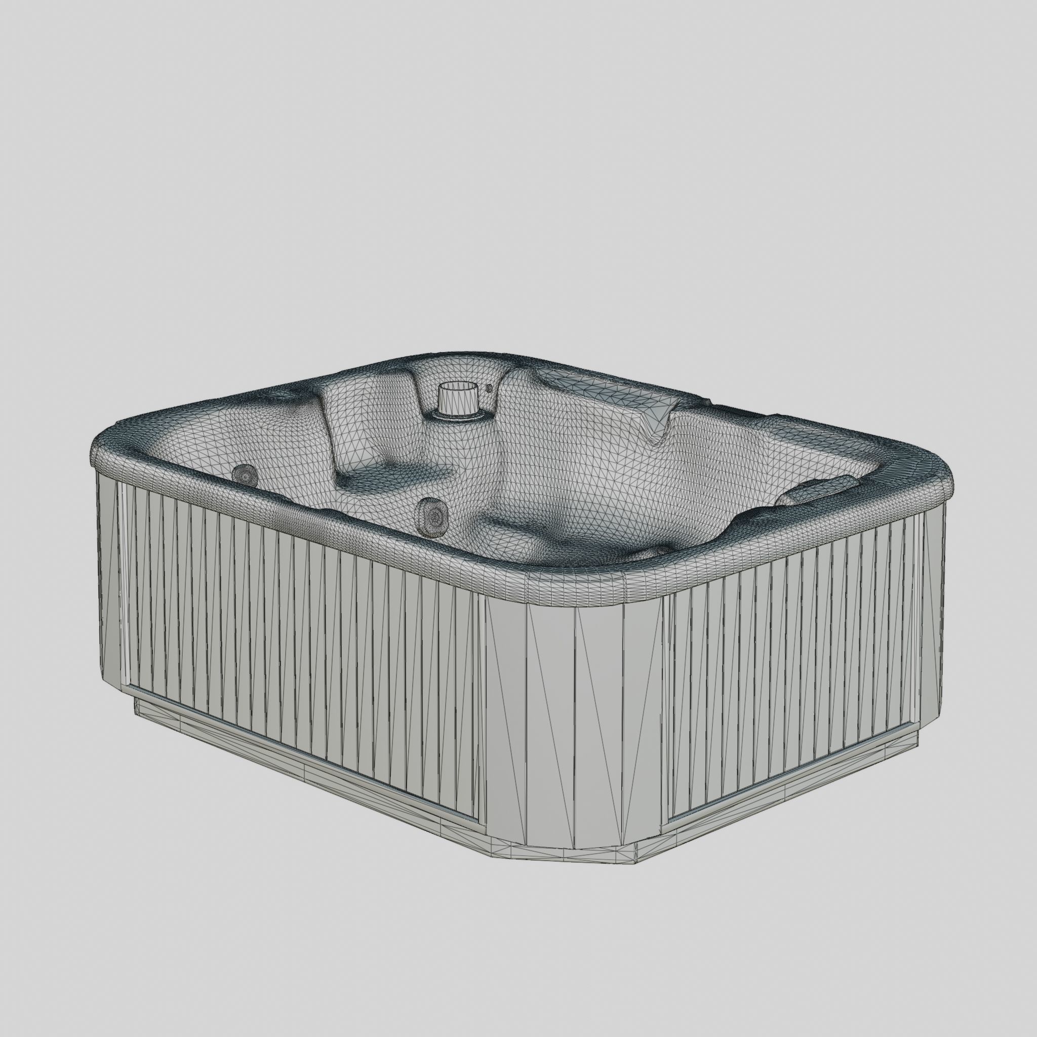3D model of Hot Tub Jacuzzi D1 Spas Serenade Low-poly 3D model_4