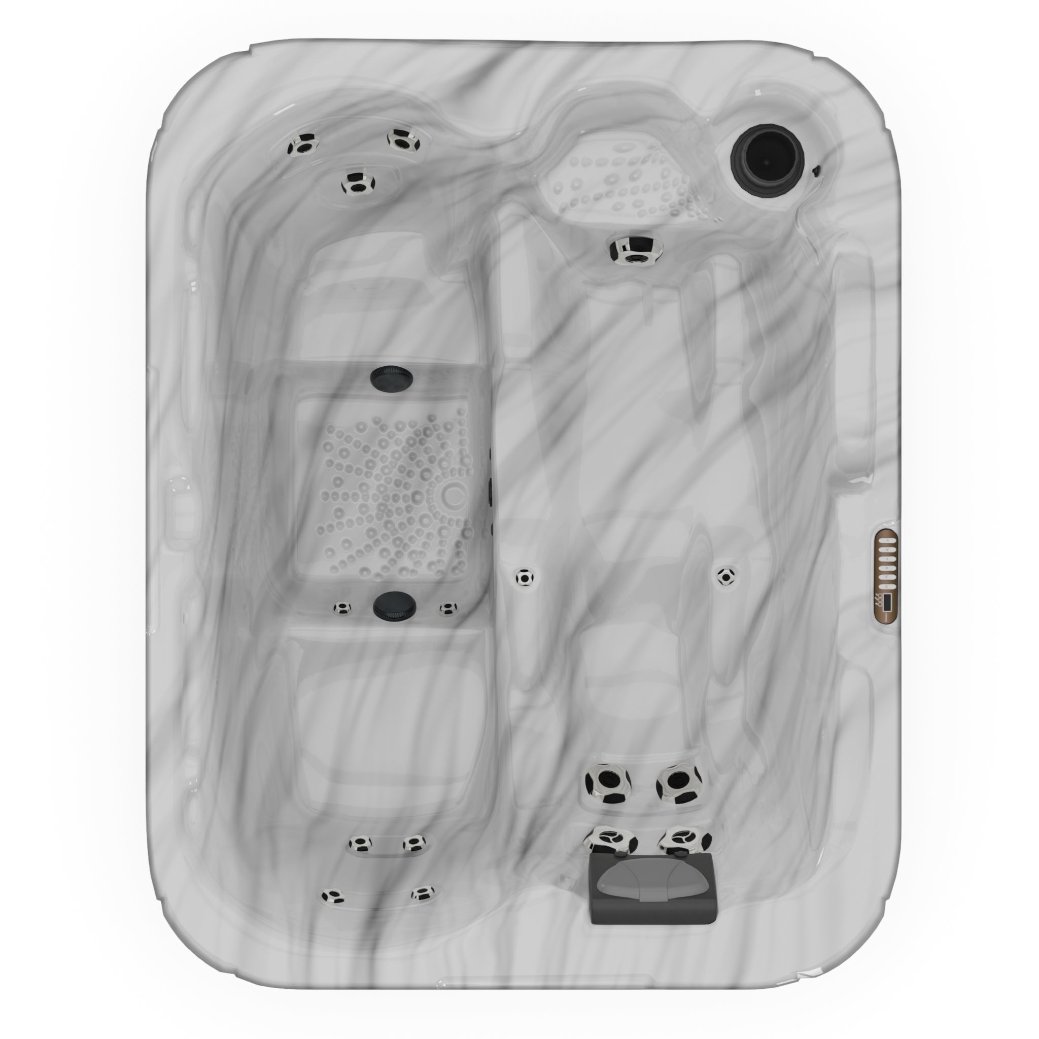 3D model of Hot Tub Jacuzzi D1 Spas Serenade Low-poly 3D model_3