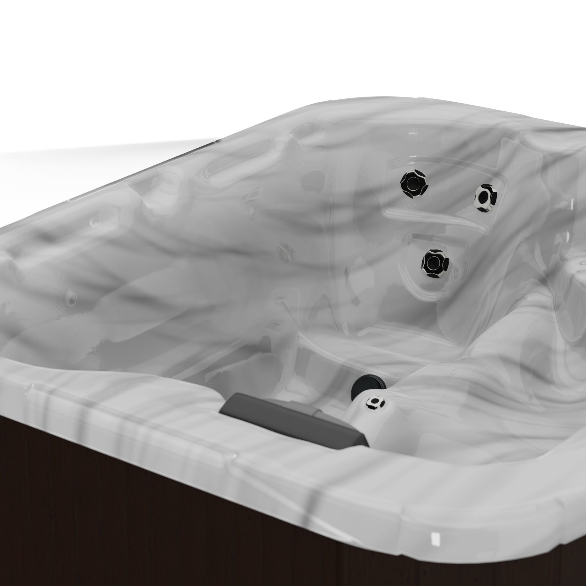 3D model of Hot Tub Jacuzzi D1 Spas Serenade Low-poly 3D model_1