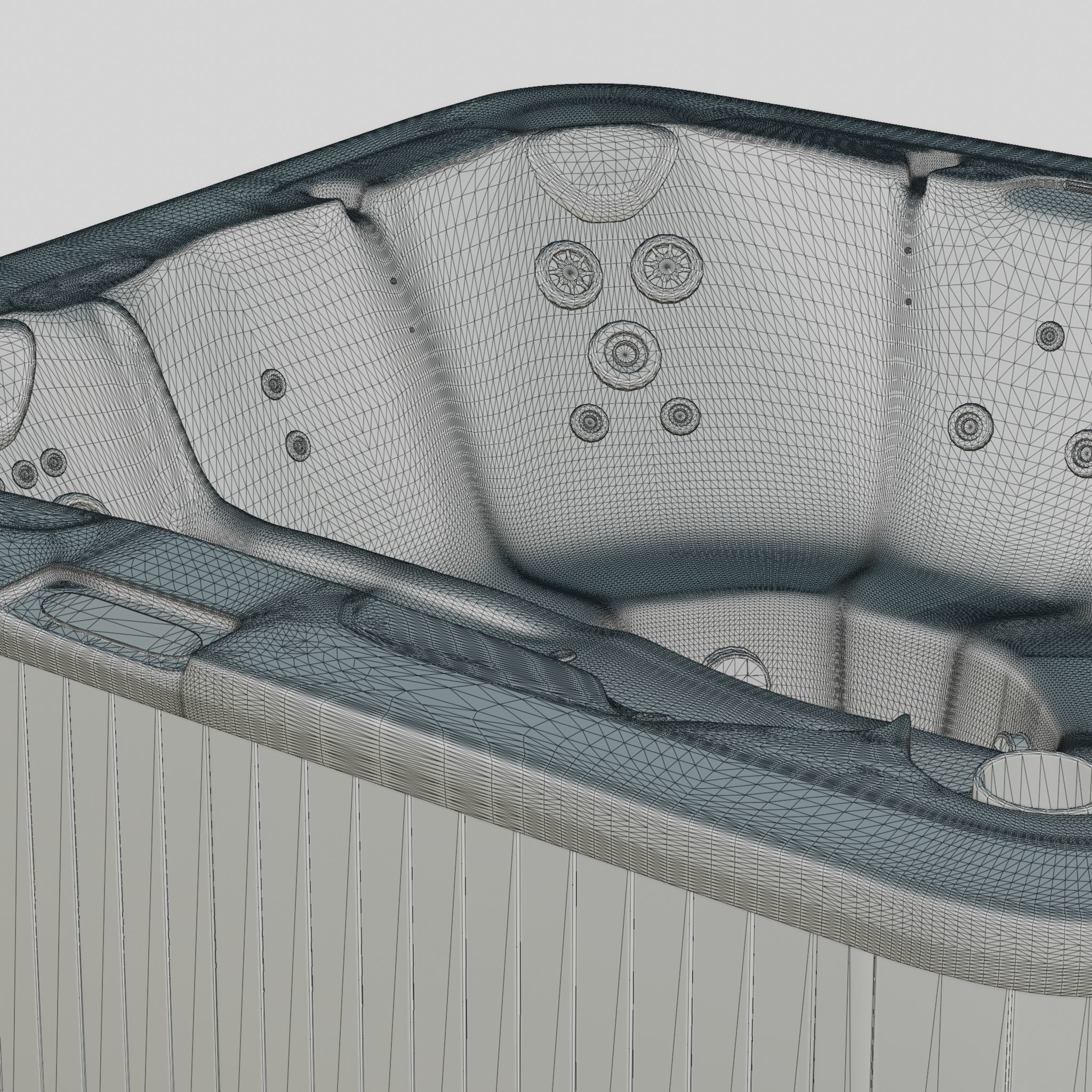 3D model of Hot Tub Jacuzzi D1 Spas Dream Low-poly 3D model_5