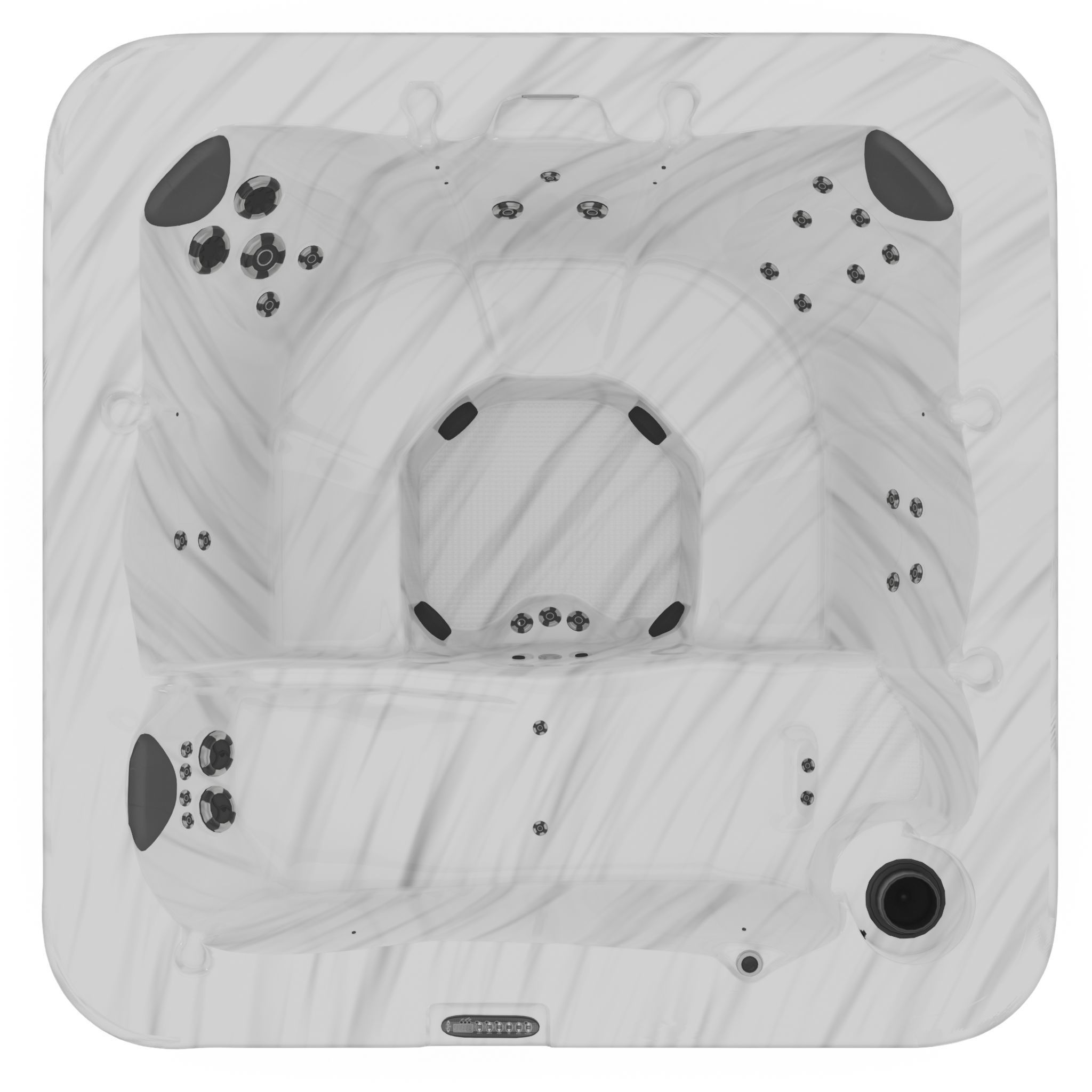 3D model of Hot Tub Jacuzzi D1 Spas Dream Low-poly 3D model_3