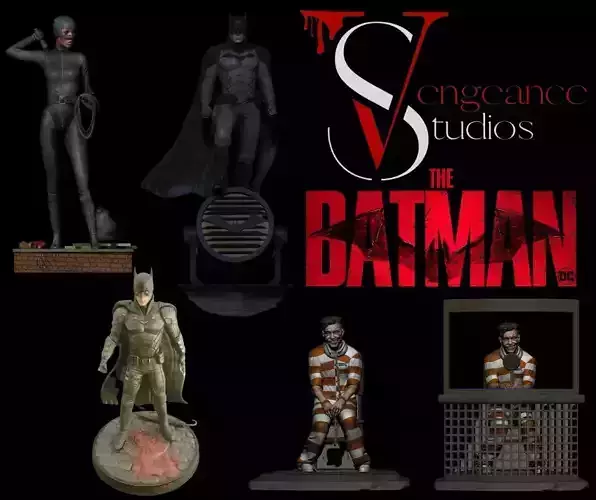 The Batman 2022 pack 3D Model Collection
