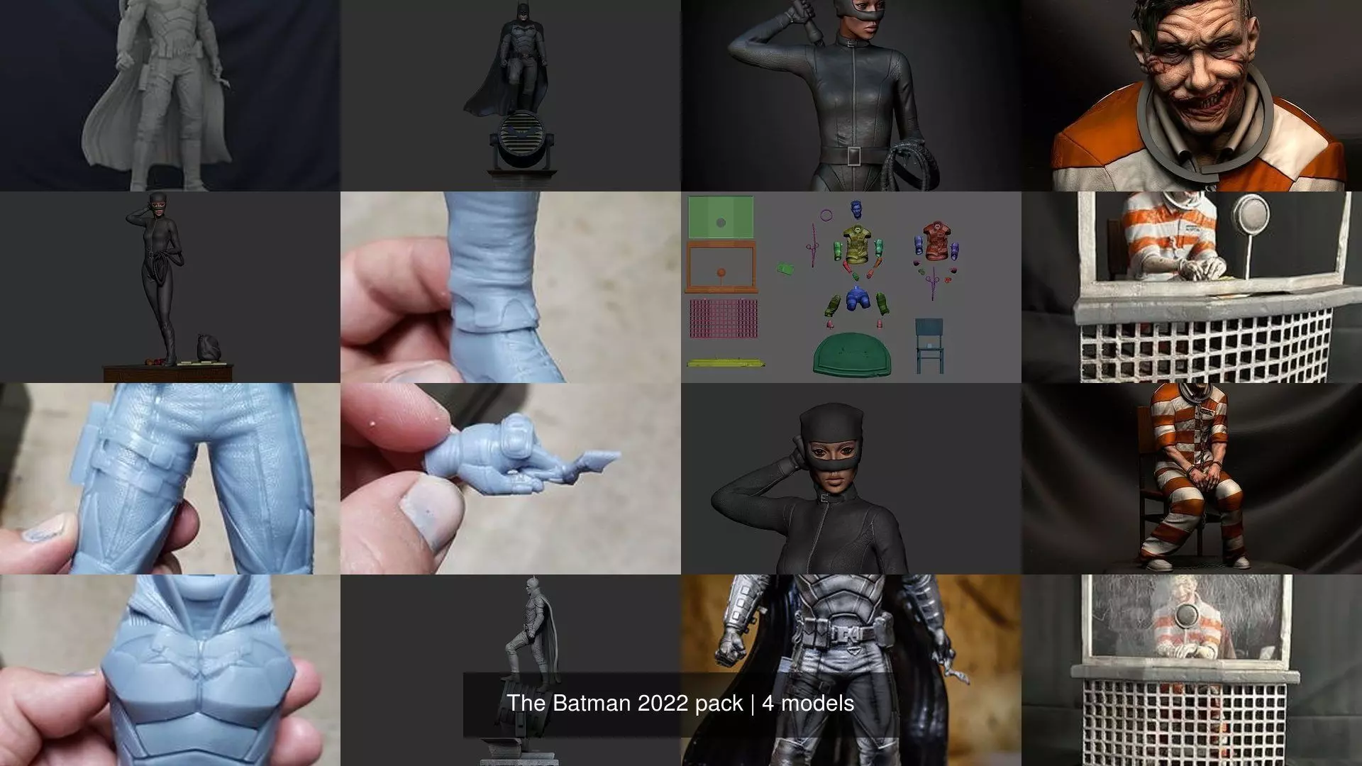 The Batman 2022 pack 3D Model Collection_1