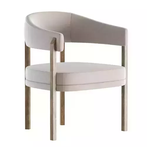 Barrel Dining Chair in Grizzly Taupe