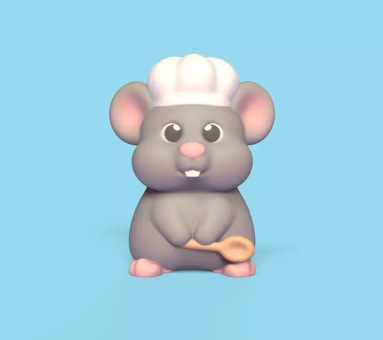 Mouse Cook 3D print model_0