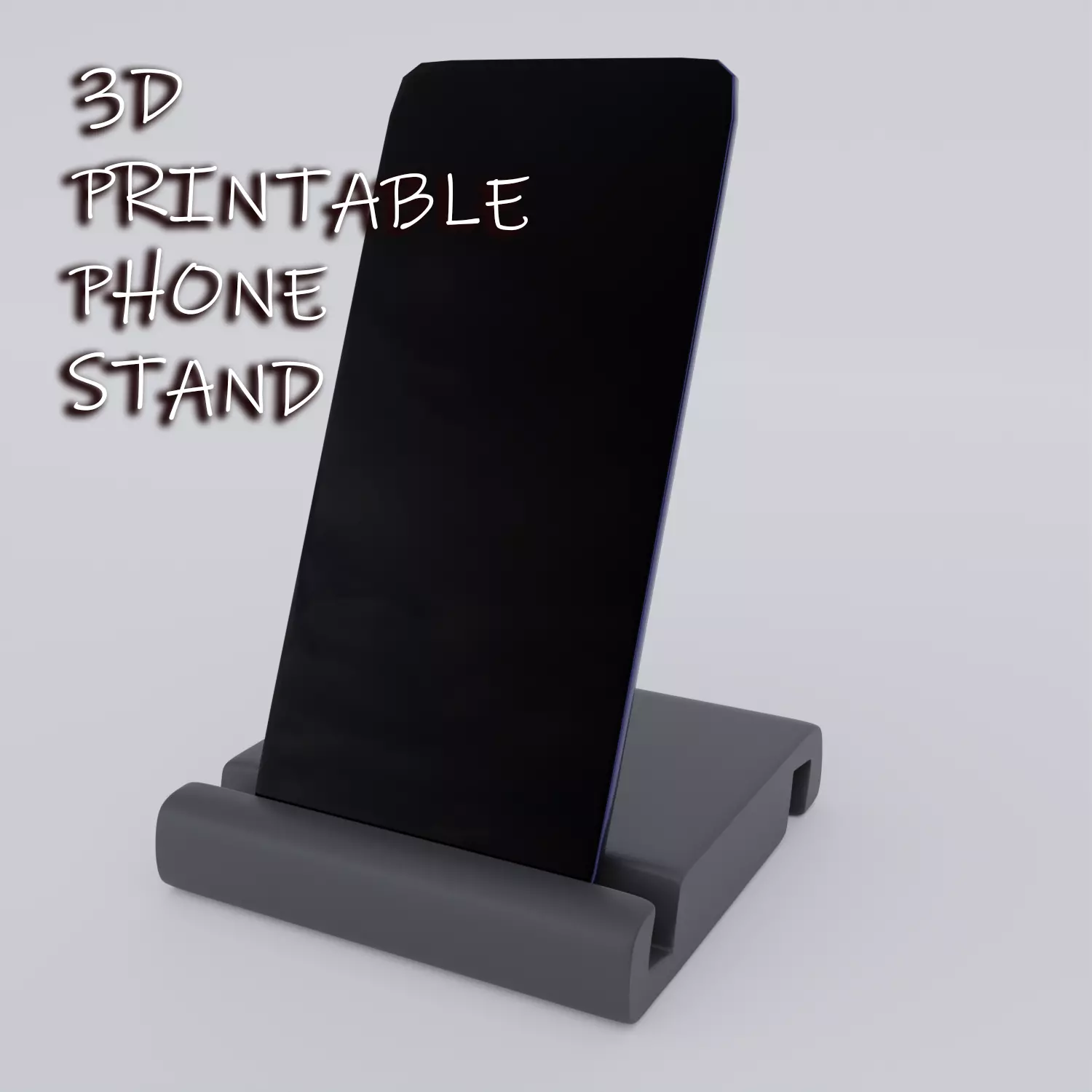 3D Printable phone stand 3D print model_0