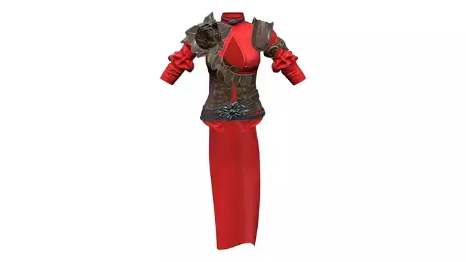 Medieval Swords Master Crimson Top and Cloak