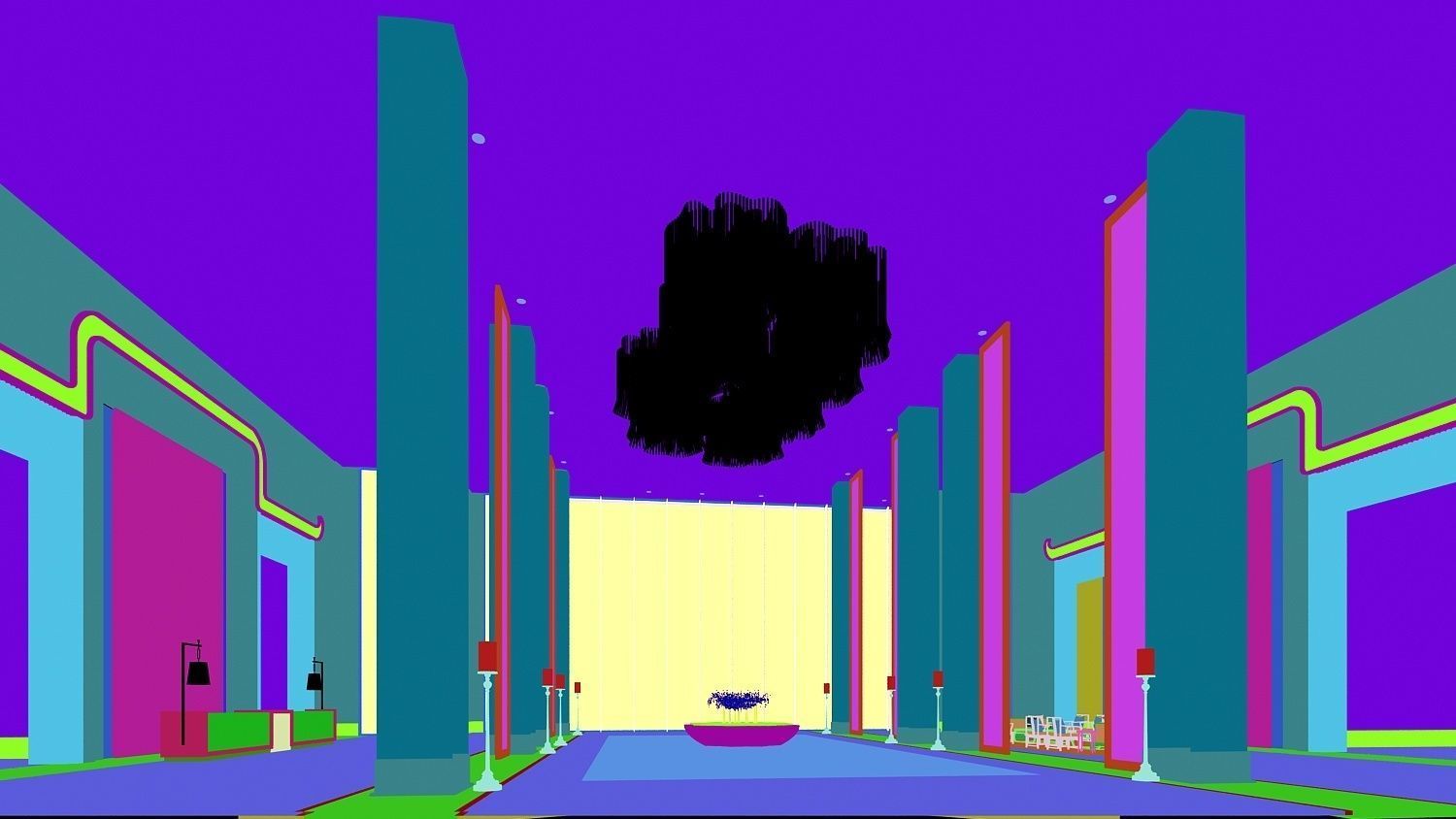 hotel lobby 3D model_3