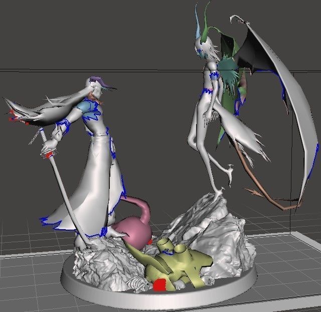 Ichigo Kurosaki vs Ulquiorra Cifer luta final 3D print model_1