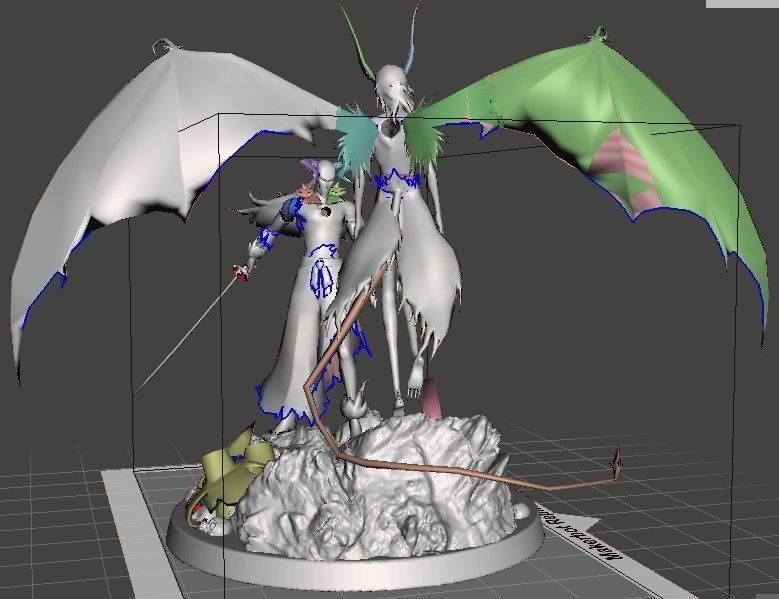 Ichigo Kurosaki vs Ulquiorra Cifer luta final 3D print model_2