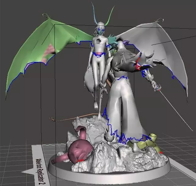 Ichigo Kurosaki vs Ulquiorra Cifer luta final 3D print model_0