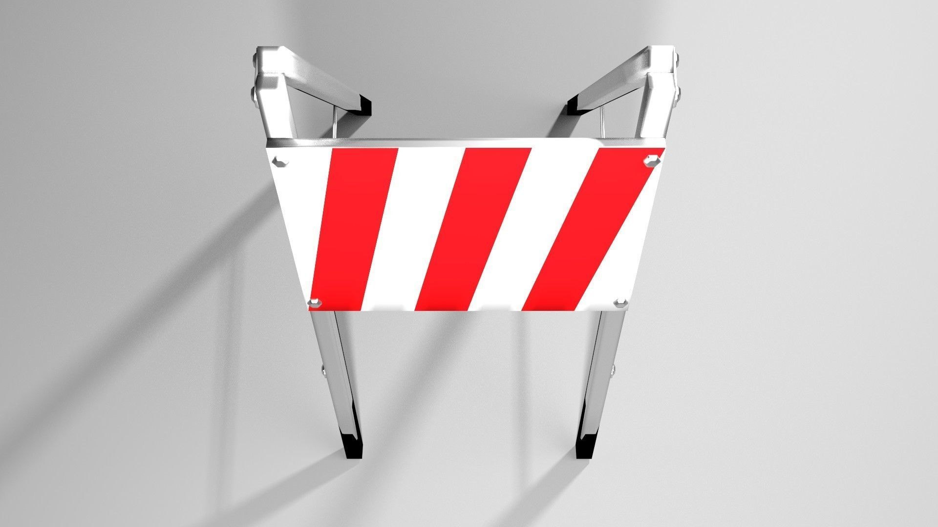 Traffic Barricade - A-Frane Type I 3D model_2