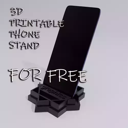 3D printable phone stand FOR FREE Free 3D print model