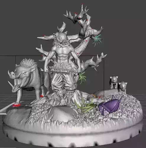 Inosuke Hashibira 3D print model