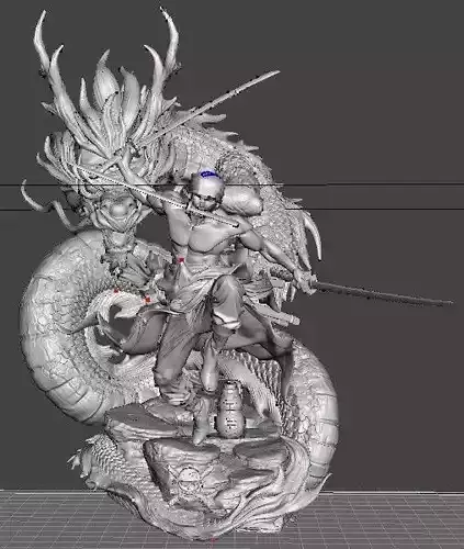 Roronoa Zoro 3D print model Roronoa Zoro 3D print model