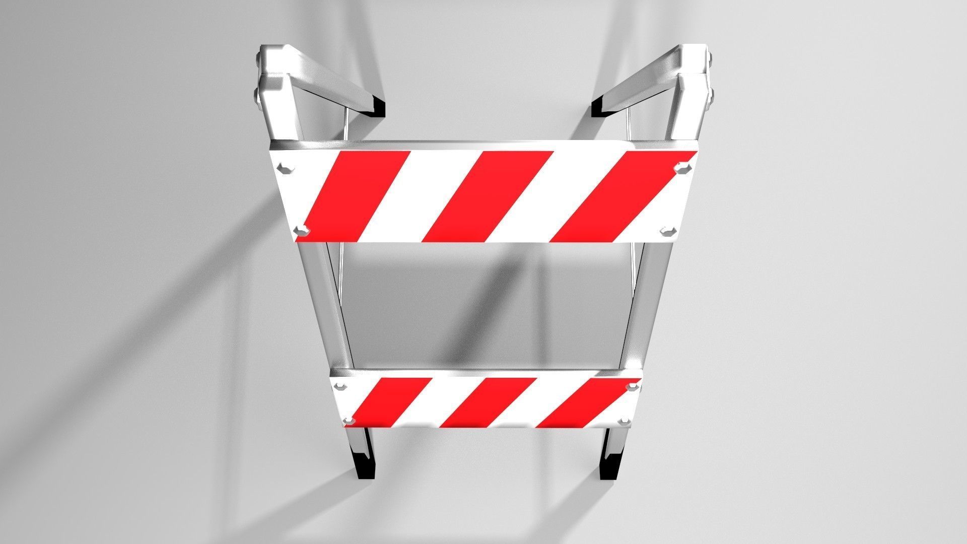 Traffic Barricade - A-Frane Type II 3D model_2