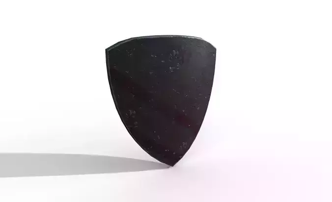 triangel shield Low-poly 3D model