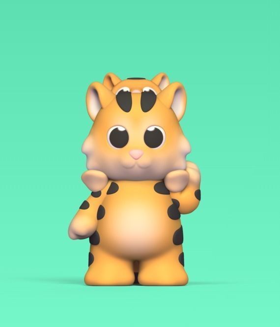 Tiger With Son 3D print model_1