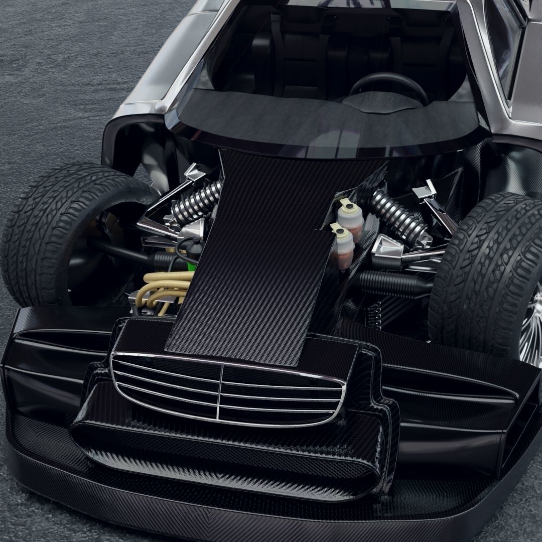 Mercedes CLK GTR 3D model_5