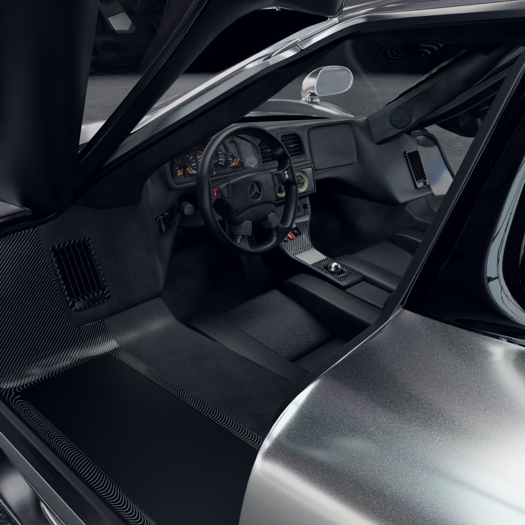 Mercedes CLK GTR 3D model_6