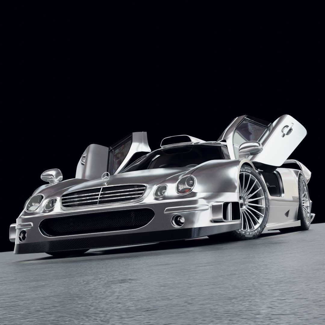 Mercedes CLK GTR 3D model_1