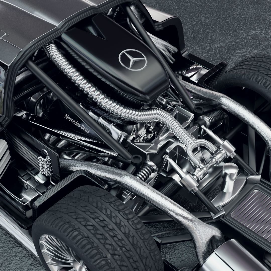 Mercedes CLK GTR 3D model_4